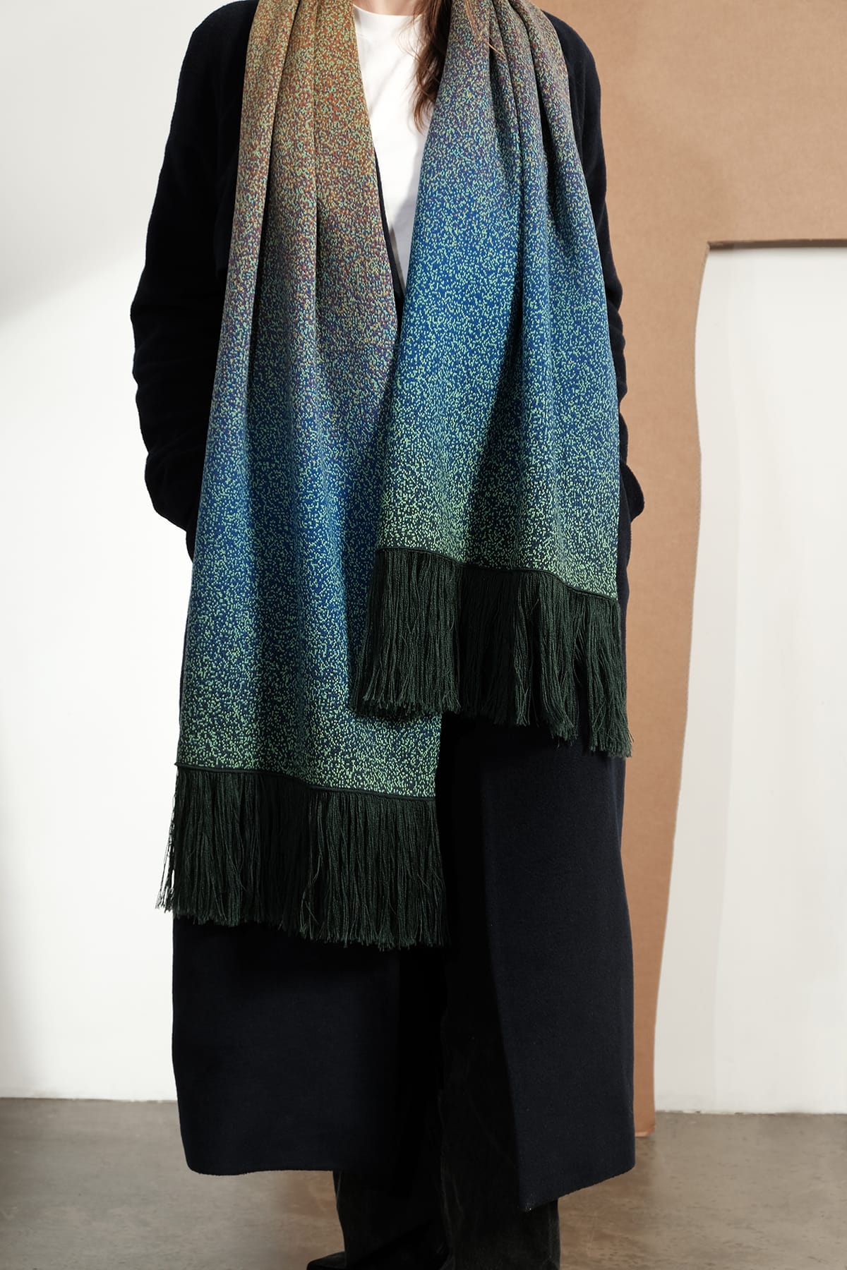 Knitted Scarf Rabat - Merino Wool details